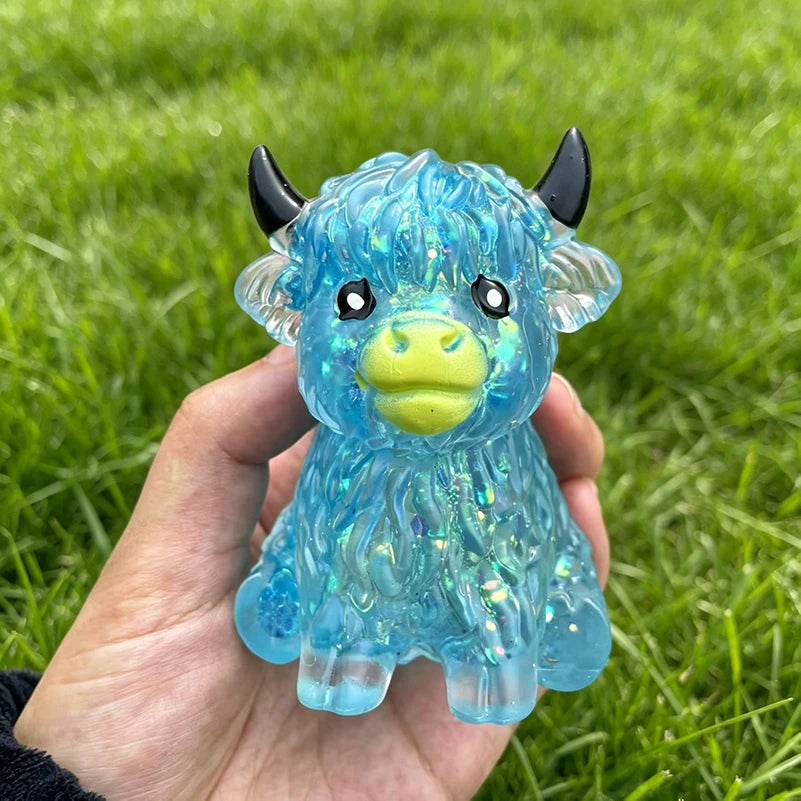 Glitter Highland Cow Squishy