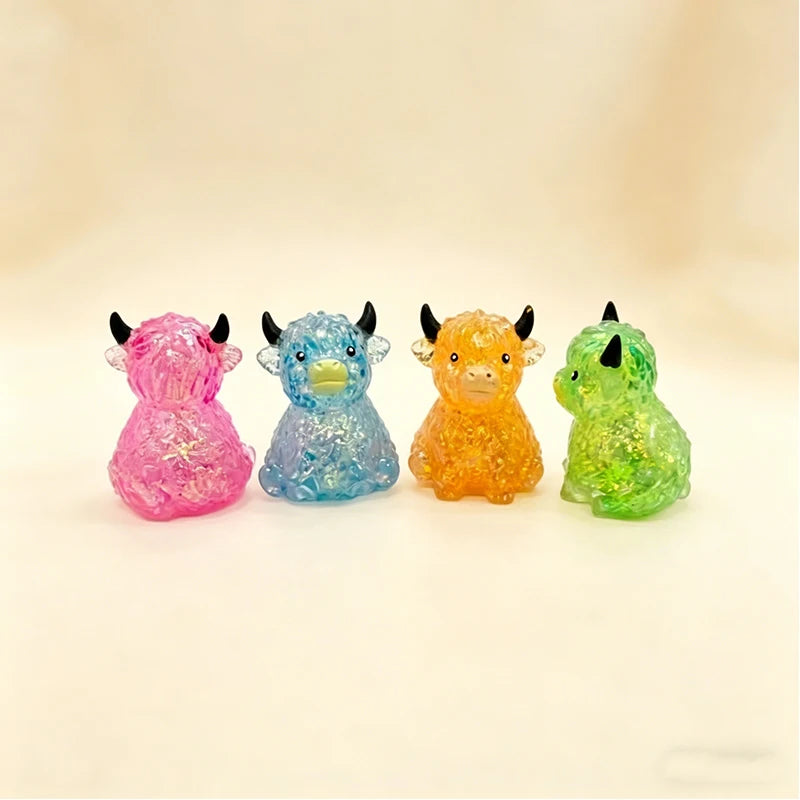 Glitter Highland Cow Squishy